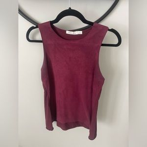 Burgundy tank top